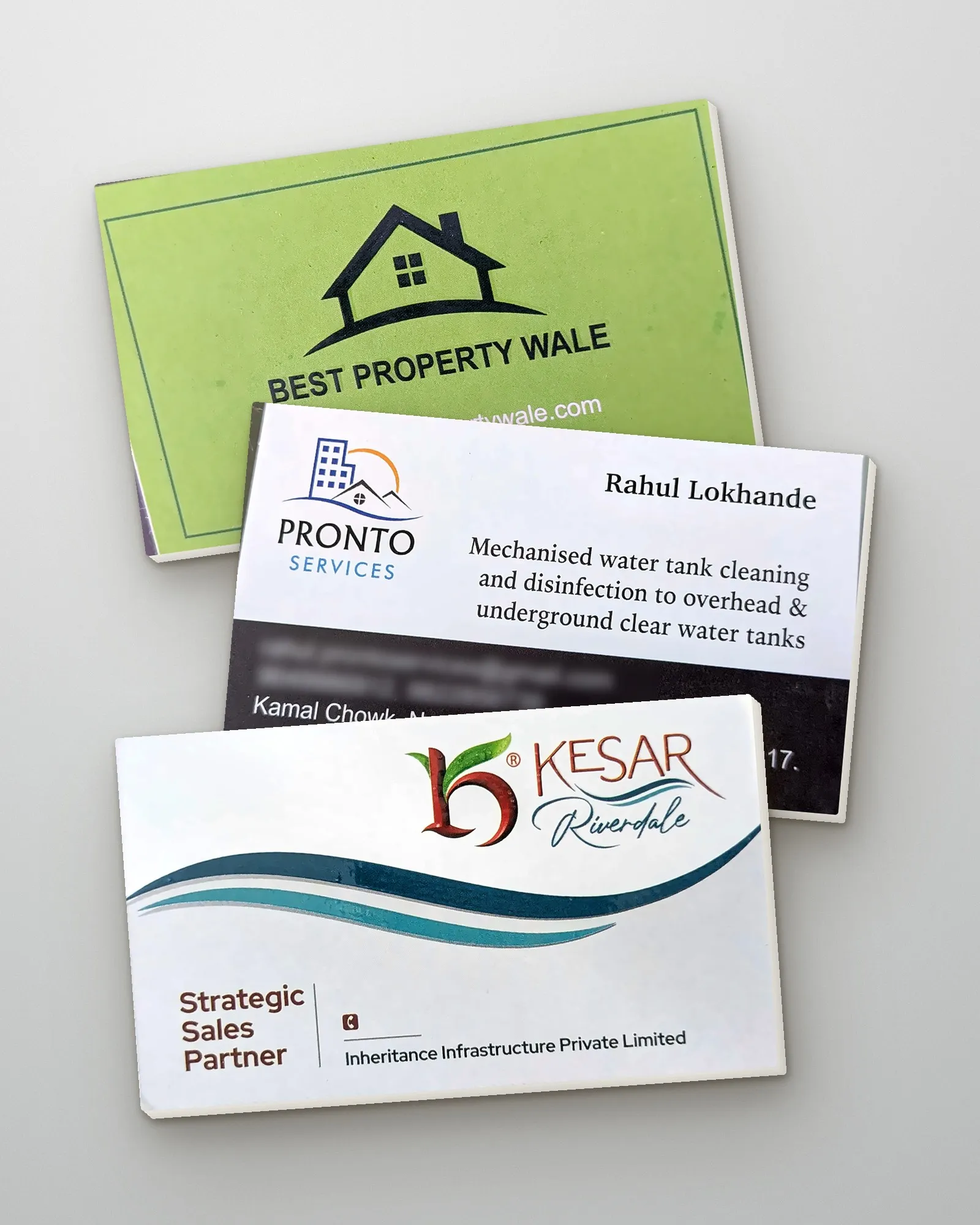 Visiting Cards printed by Panchsheel Graphics